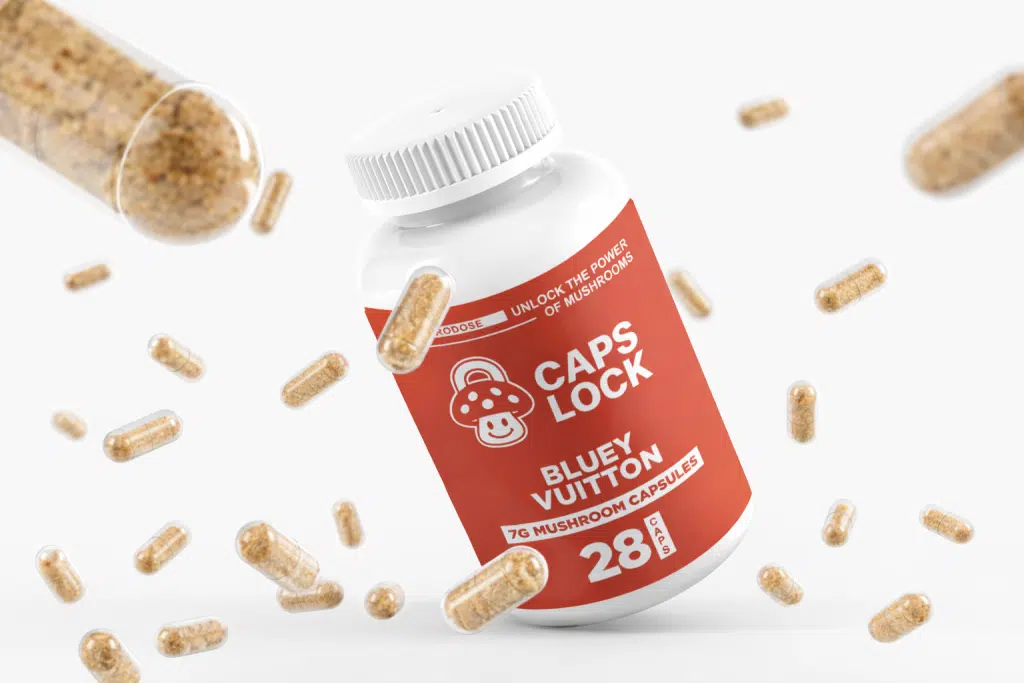 Mushroom capsule bottle artwork used as the article thumbnail